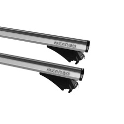 Barres de toit Profilées Aluminium pour Renault Clio 4 Sportourer Break de 2013 à 2019 - avec Barres Longitudinales (2)