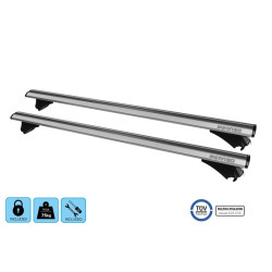 Barres de toit Profilées Aluminium pour Mitsubishi ASX dès 2013 - avec Barres Longitudinales (3)