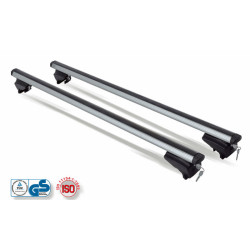 Barres de toit Aluminium pour Peugeot Partner Tepee de 06/2008 à 09/2018 - avec Barres Longitudinales