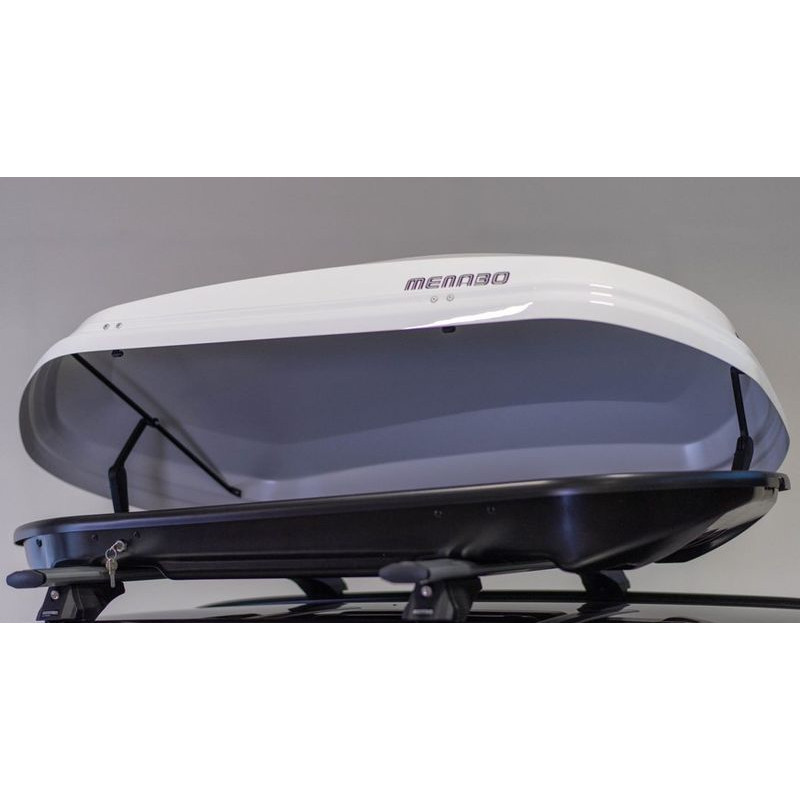 Coffre de toit 450L MENABO DIAMOND 450 DUO Blanc-Brillant (2)