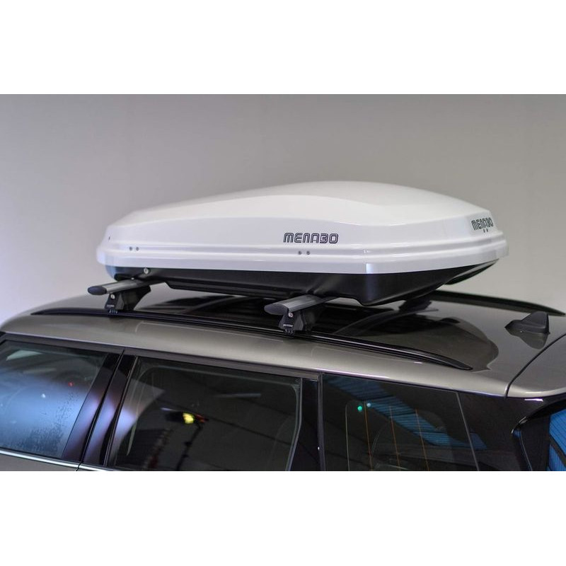 Coffre de toit 450L MENABO DIAMOND 450 DUO Blanc-Brillant (1)
