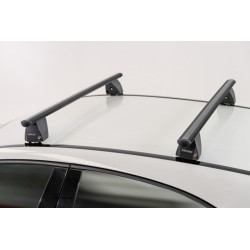 Barres de toit Profilées Aluminium Noir pour Peugeot Bipper dès 2008