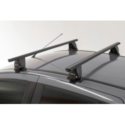 Barres de toit Profilées Aluminium Noir pour Suzuki Swift - 5 portes - de 2013 à 2017