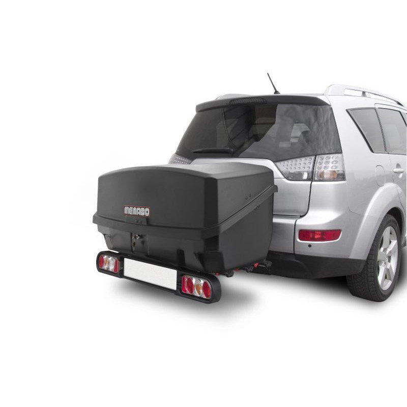 Porte-velos 3 vélos + Coffre sur attelage 300L noir - Menabo Nekkar noir + Project Tilting 3 (1)