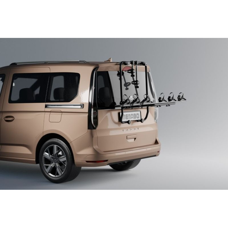 Porte-vélos sur Coffre / Hayon 3 vélos pour Vw  Caddy dès 2021 - Menabo Shadow Black Caddy 2.0 (1)