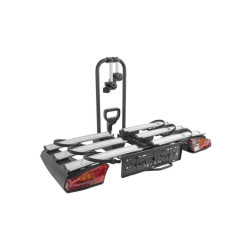 Porte-velos sur attelage / Plateforme 3 velos pliable et rabattable - Menabo Antares 3 - compatible vélos électriques