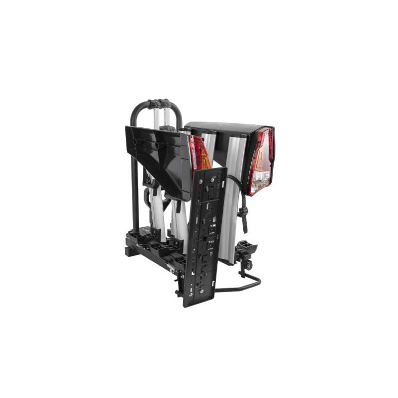 Porte-velos sur attelage / Plateforme 3 velos pliable et rabattable - Menabo Antares 3 - compatible vélos électriques (3)