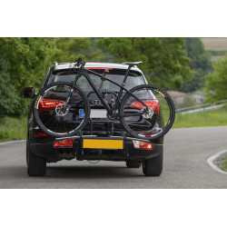 Porte-vélos sur attelage / Plateforme 2 vélos pliable et rabattable - Menabo Antares 2 - compatible vélos électriques (3)