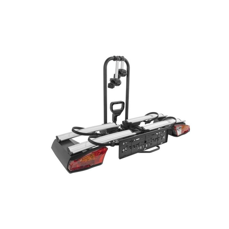 Porte-vélos sur attelage / Plateforme 2 vélos pliable et rabattable - Menabo Antares 2 - compatible vélos électriques (1)