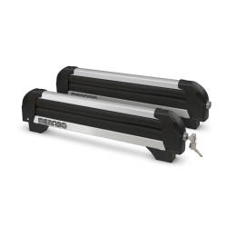 Porte-Skis sur Barres de Toit 4 Paires de Skis ou 2 Surfs - Menabo Iceberg