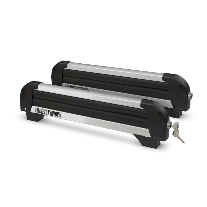 Porte-Skis sur Barres de Toit 4 Paires de Skis ou 2 Surfs - Menabo Iceberg (1)