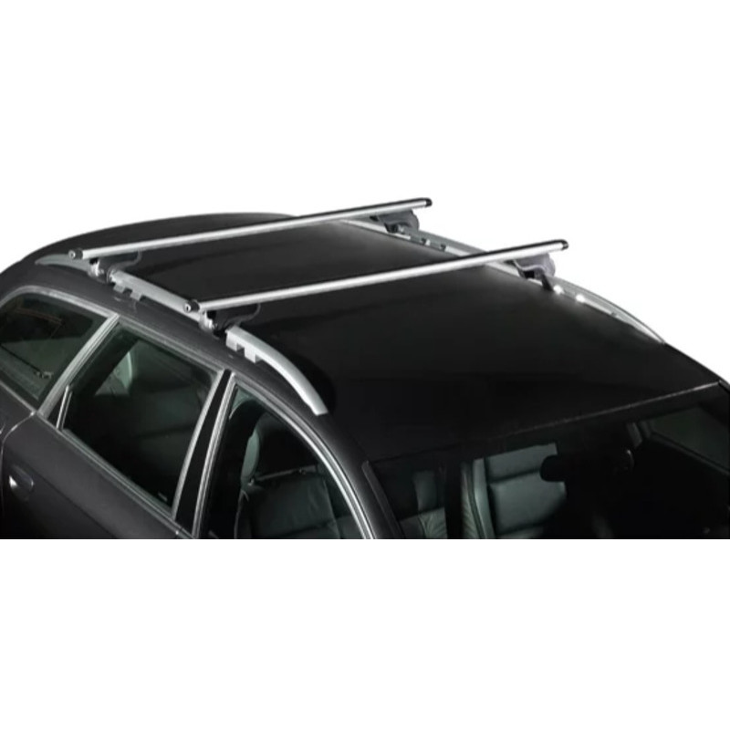 Barres de toit Aluminium pour Volvo V40 Cross Country dès 2013 - avec barres longitudinales (1)