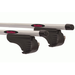 Barres de toit Aluminium pour Renault Kangoo 1 de 1997 à 2007 - avec Barres Longitudinales