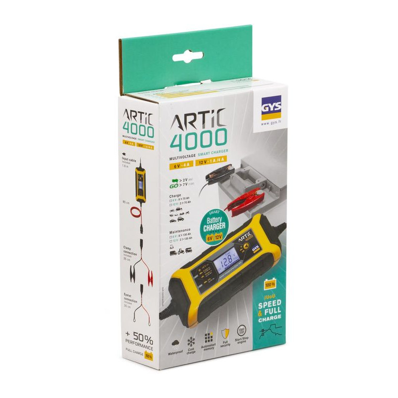 Chargeur de batterie 4A - GYS ARTIC 4000 (1)