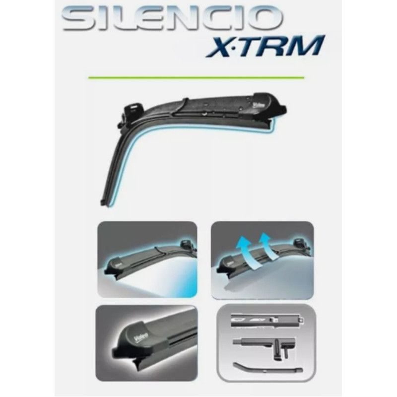 Jeu de 3 Balais Essuie Glace Avant/Arrière pour Citroen C4 Coupé 3 portes de 11/2004 à 2011 - Valeo/Marchal (2)