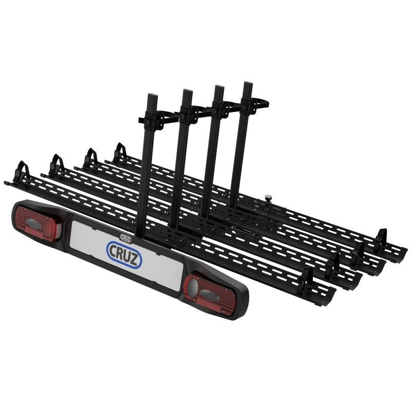 Porte-vélos sur attelage Rabattable pour 4 vélos - Cruz Stema 4 (1)