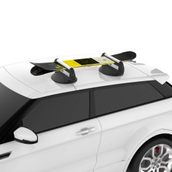 Porte-Skis Magnetique 3 Paires de Skis ou 2 Surfs - Cruz Ski Roof