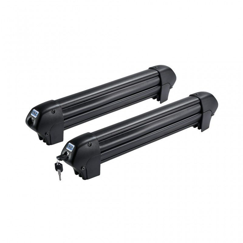 Porte-Skis sur Barres de Toit 4 Paires de Skis ou 2 Surfs - Cruz Ski Rack Dark 4 (2)