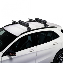 Porte-Skis sur Barres de Toit 4 Paires de Skis ou 2 Surfs - Cruz Ski Rack Dark 4