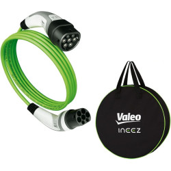 Câble de Charge pour véhicules électriques ou Hybrides Rechargeables Type 2 vers Type 2 - 11kW - 5m - Valeo Ineez - 652104