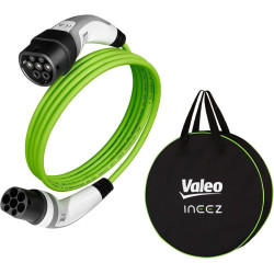 Câble de Charge pour véhicules électriques ou Hybrides Rechargeables Type 2 vers Type 2 - 3,7kW - 5m - Valeo Ineez - 652102