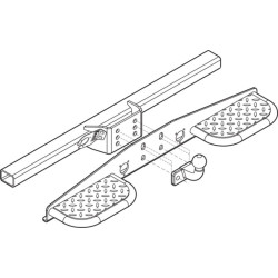 Marche-pied Universel Double appui pour Utilitaires - acier galvanié à chaud (2)