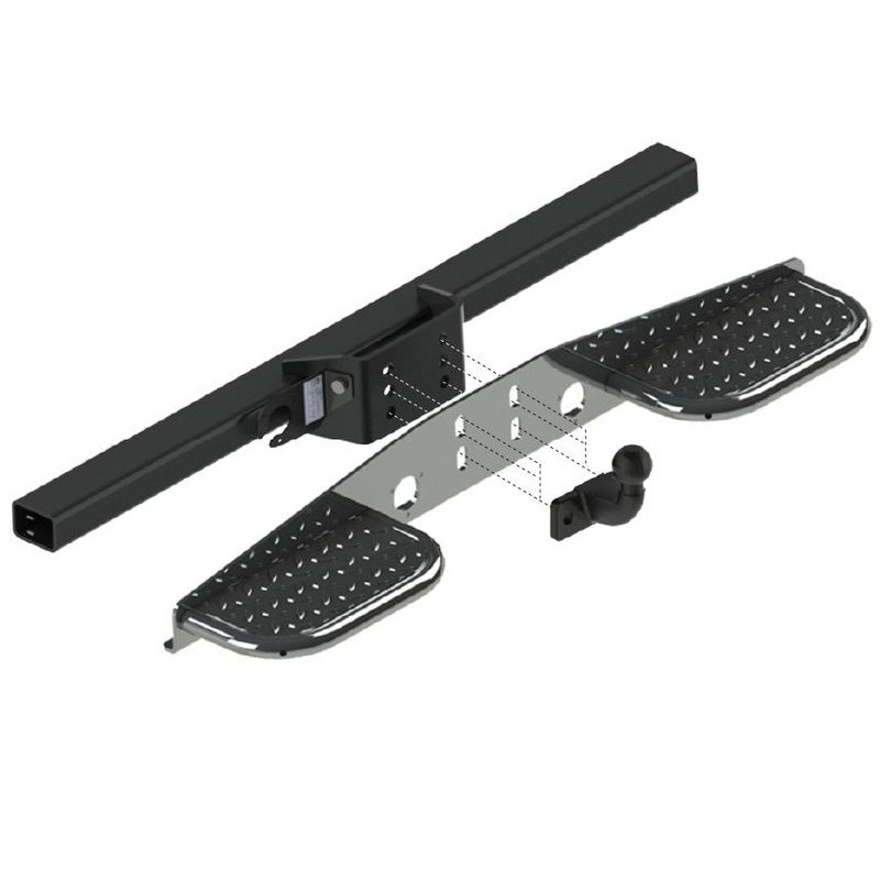 Marche-pied Universel Double appui pour Utilitaires - acier galvanié à chaud (1)